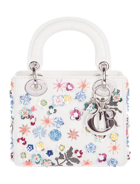 dior floral bag|lady Dior floral bag.